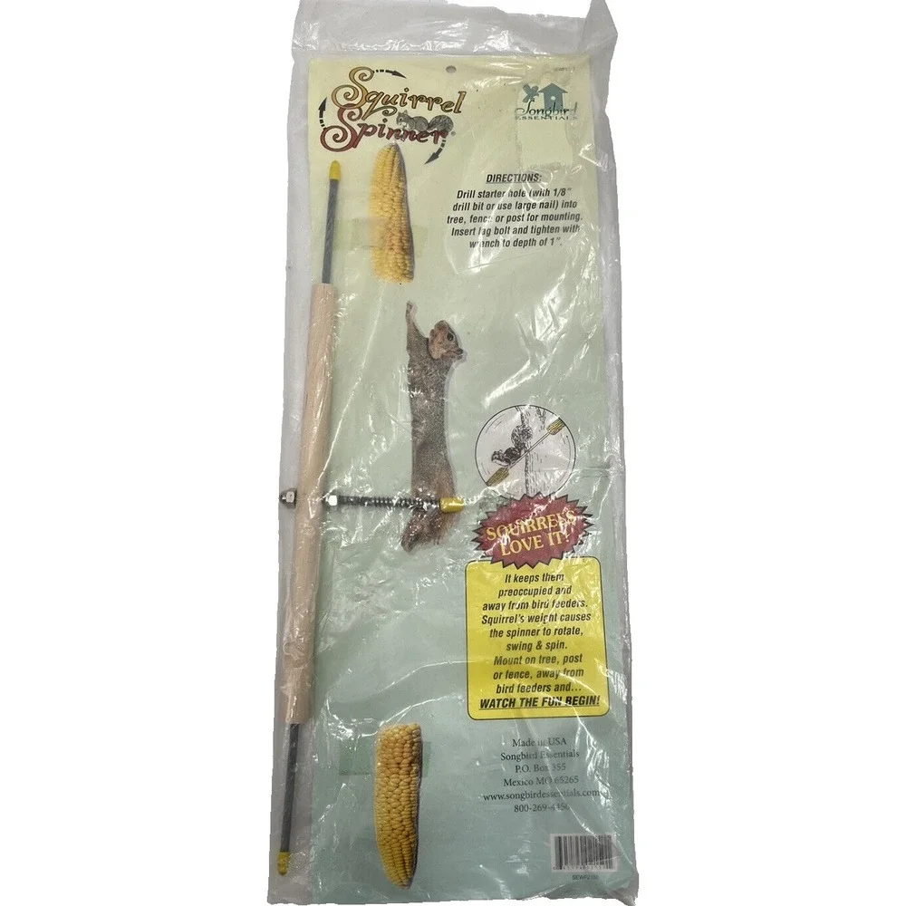 Squirrel Spinner Feeder Squirrels Love It Song Bird Essentials New In Package